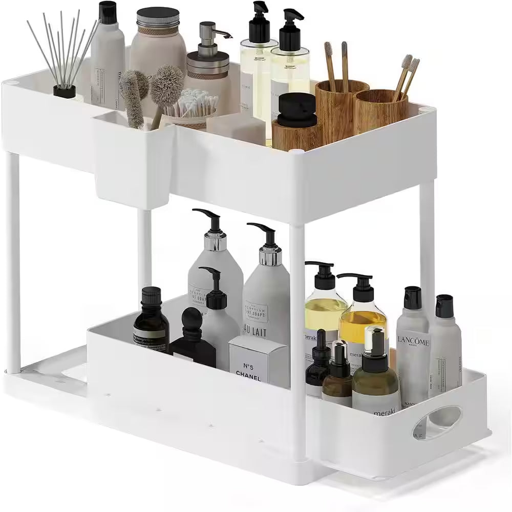 SpaceMax™ Under Sink Organizer – 2 Tier Sliding Storage System