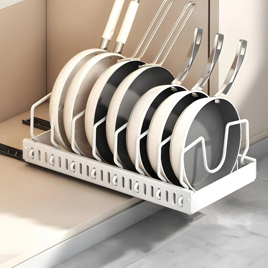 Pull-Out Pots & Pans Organizer Rack