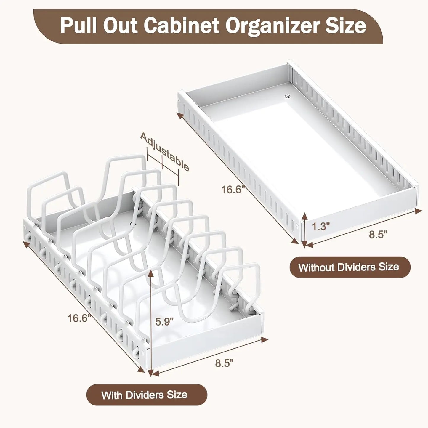 Pull-Out Pots & Pans Organizer Rack