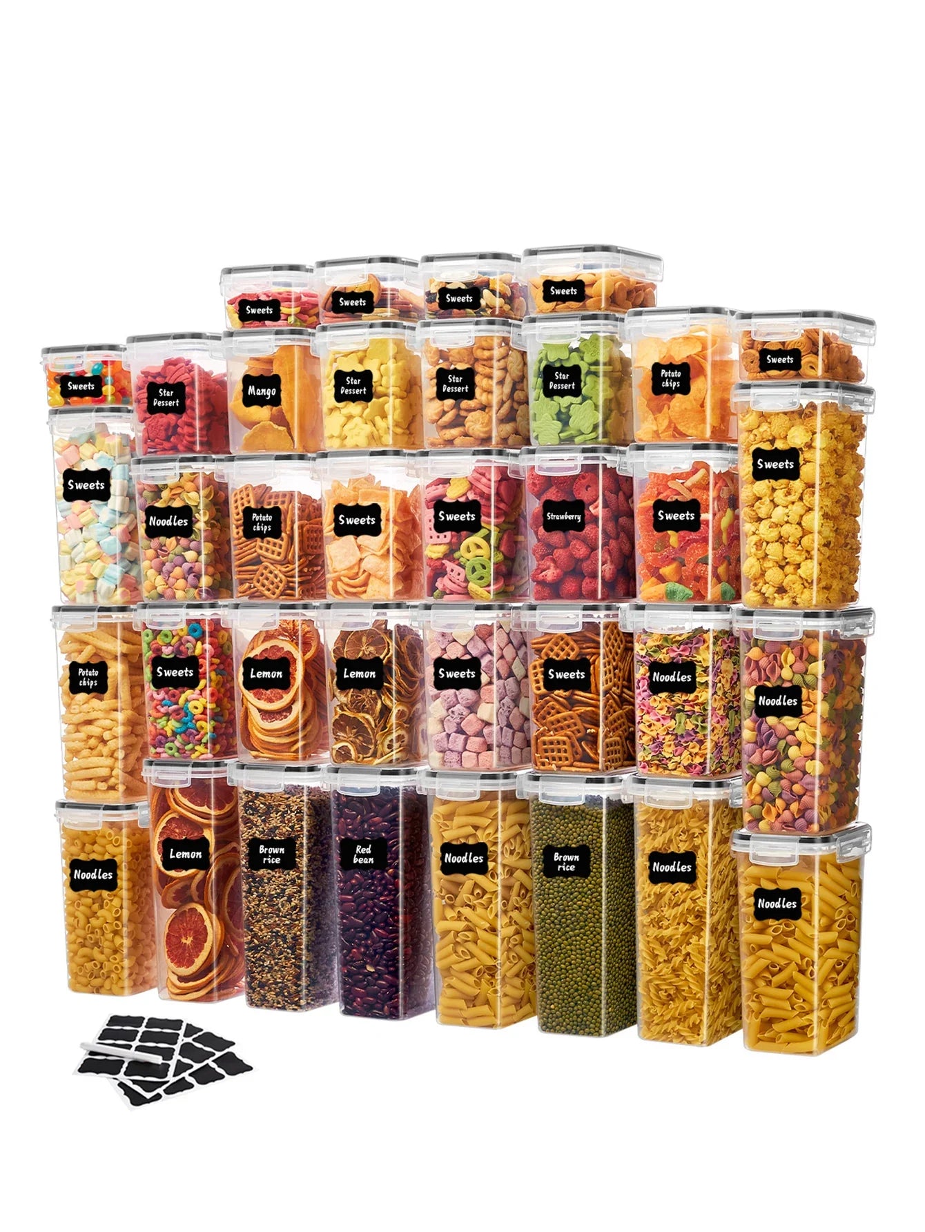 FreshSeal 24-Piece Airtight Pantry Storage Container Set