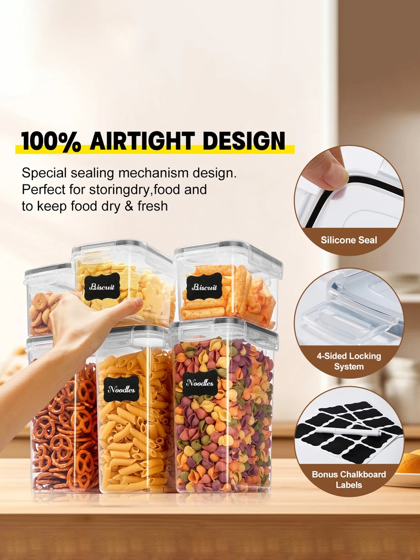 FreshSeal 24-Piece Airtight Pantry Storage Container Set
